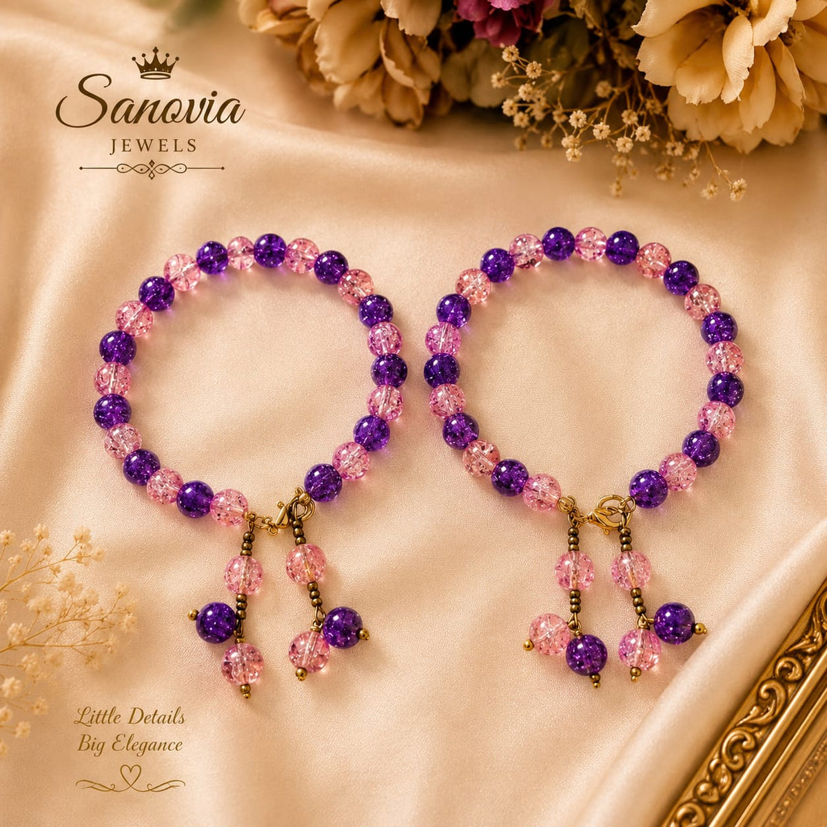 Handmade Beaded Bangles – Elegant Jewelry for Women