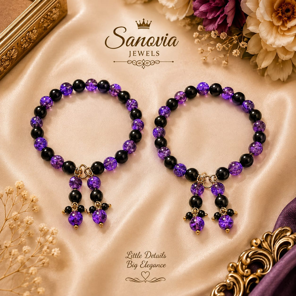 Handmade Beaded Bangles – Elegant Jewelry for Women