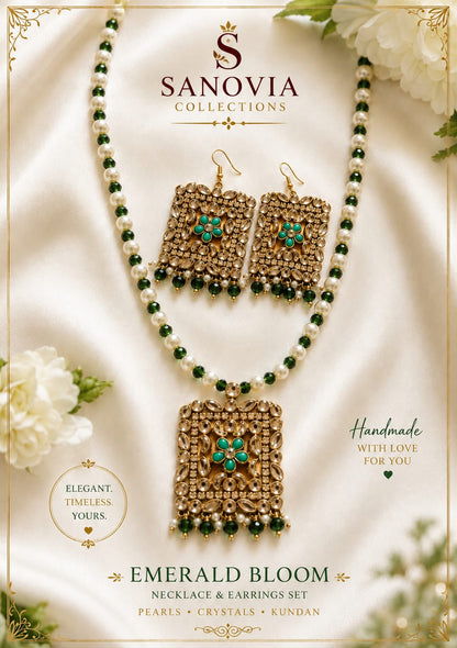 Handcrafted Pendant & Earrings Set