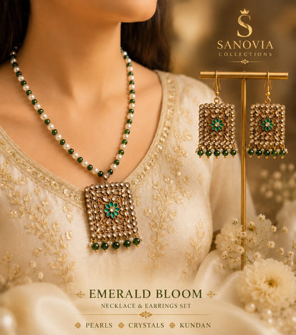 Handcrafted Pendant & Earrings Set